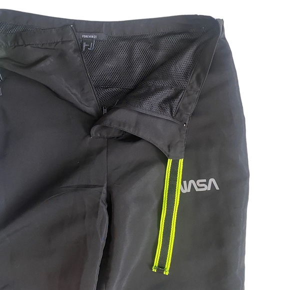 Forever 21 NASA Reflective High Rise Wind Pants, Athletic Pants, Nylon Pants - Picture 9 of 12